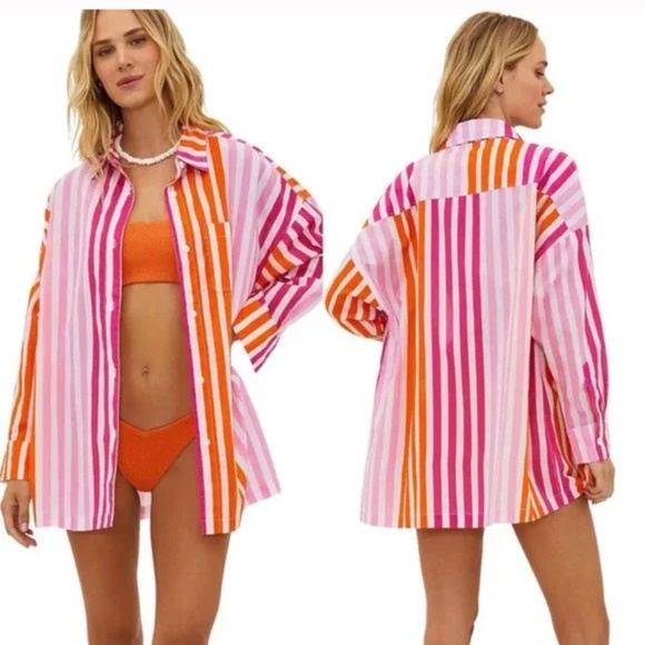 NWOT Beach Riot Alexa Top in Sunset Stripes Sizes Small and Medium - Picture 1 of 13